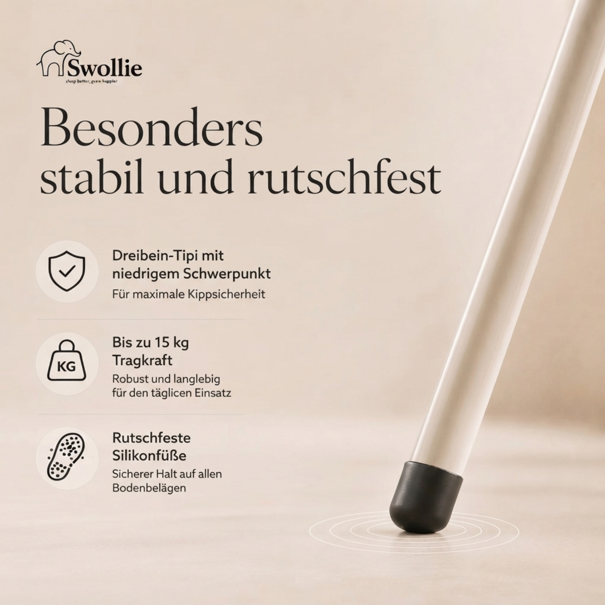 Sicher und standfest