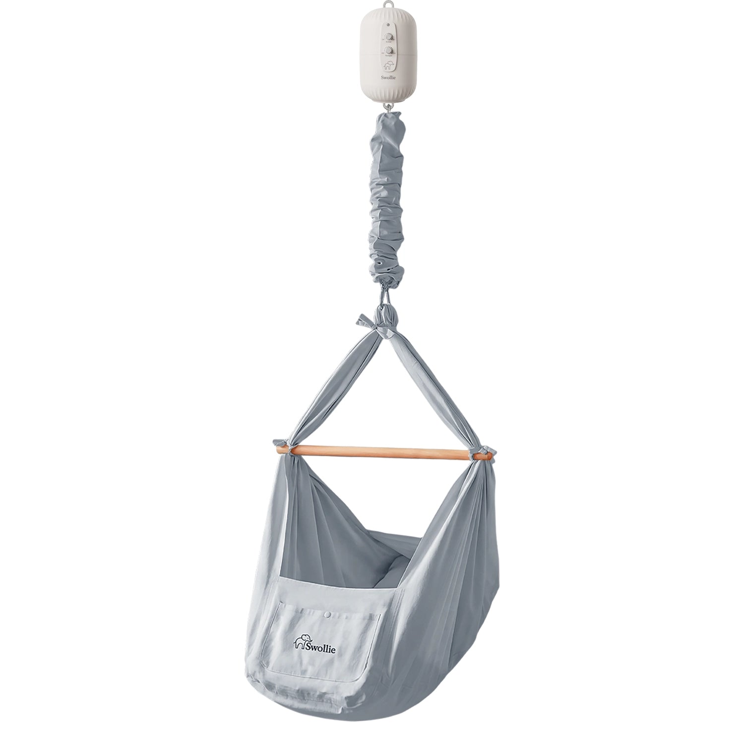 Federwiege Blau mit Motor Cloud Dancer (Beige) Pantone 2026 