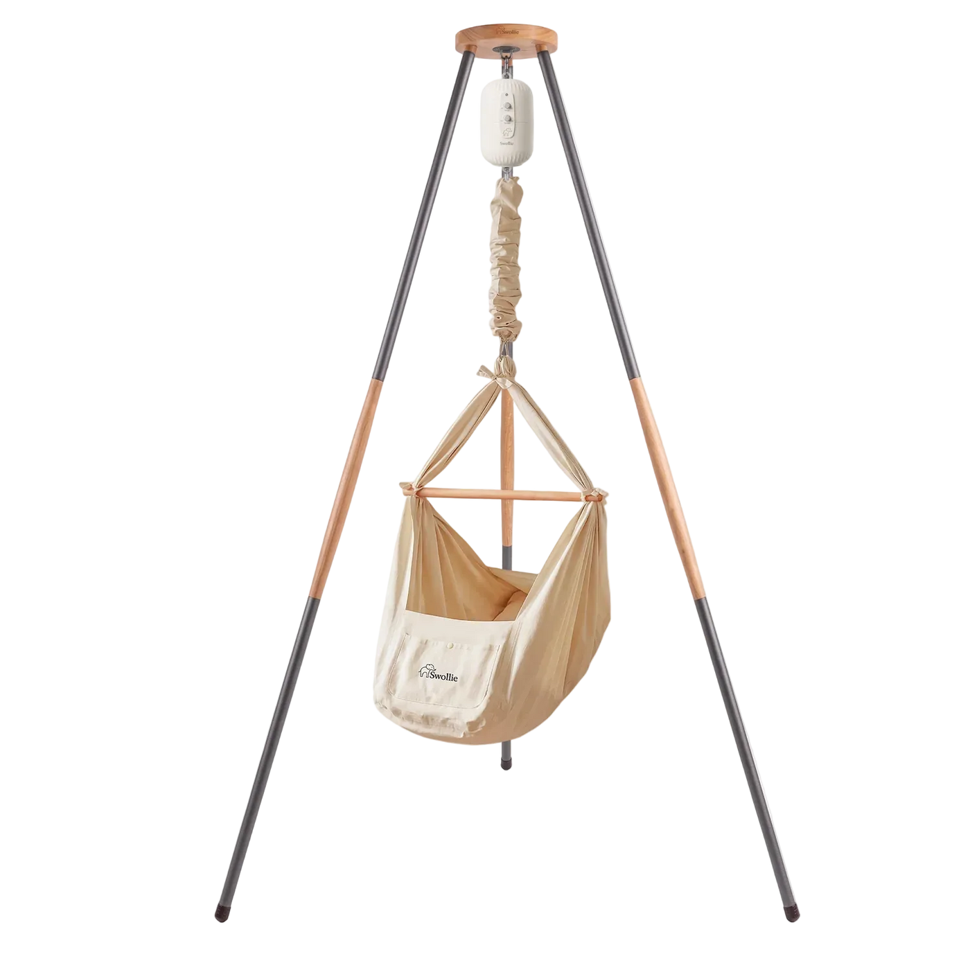 Swollie Federwiege mit Tipi-Gestell  & Motor
