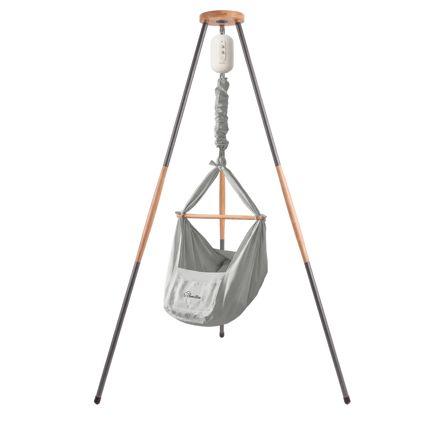 Swollie Federwiege mit Tipi-Gestell  & Motor
