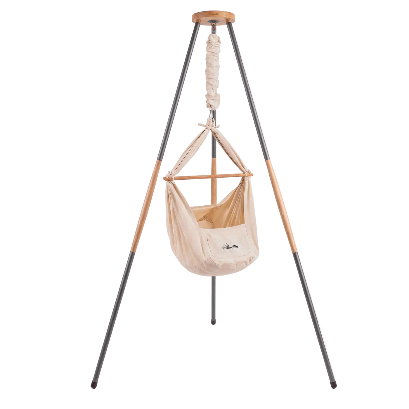 Swollie Federwiege mit Tipi-Gestell