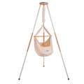 Federwiege mit Gestell – Cloud Dancer (Beige) Pantone 2026  Swollie