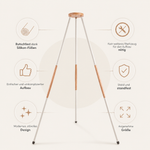 Swollie Federwiege mit Tipi-Gestell  & Motor