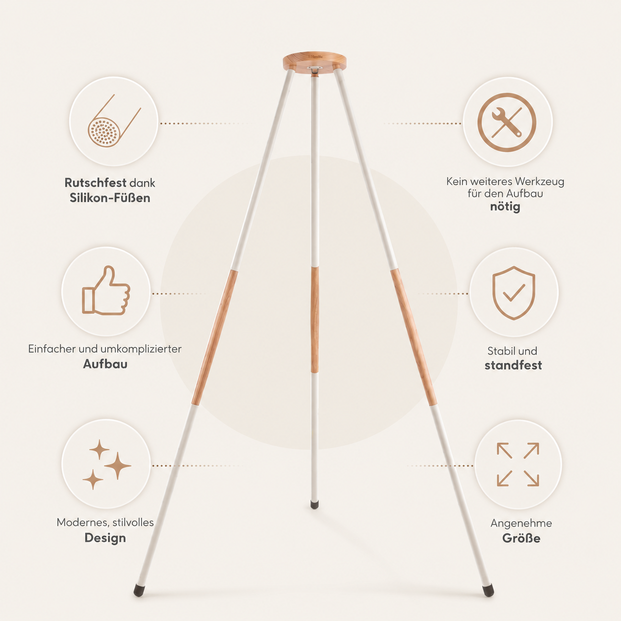 Swollie Federwiege mit Tipi-Gestell  & Motor
