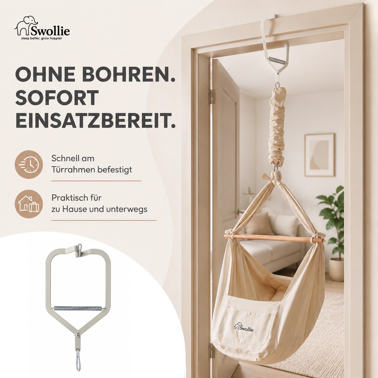 Swollie Federwiege mit Türklammer